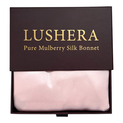 Pink Silk Bonnet | Double Layer 22 Momme Mulberry Silk