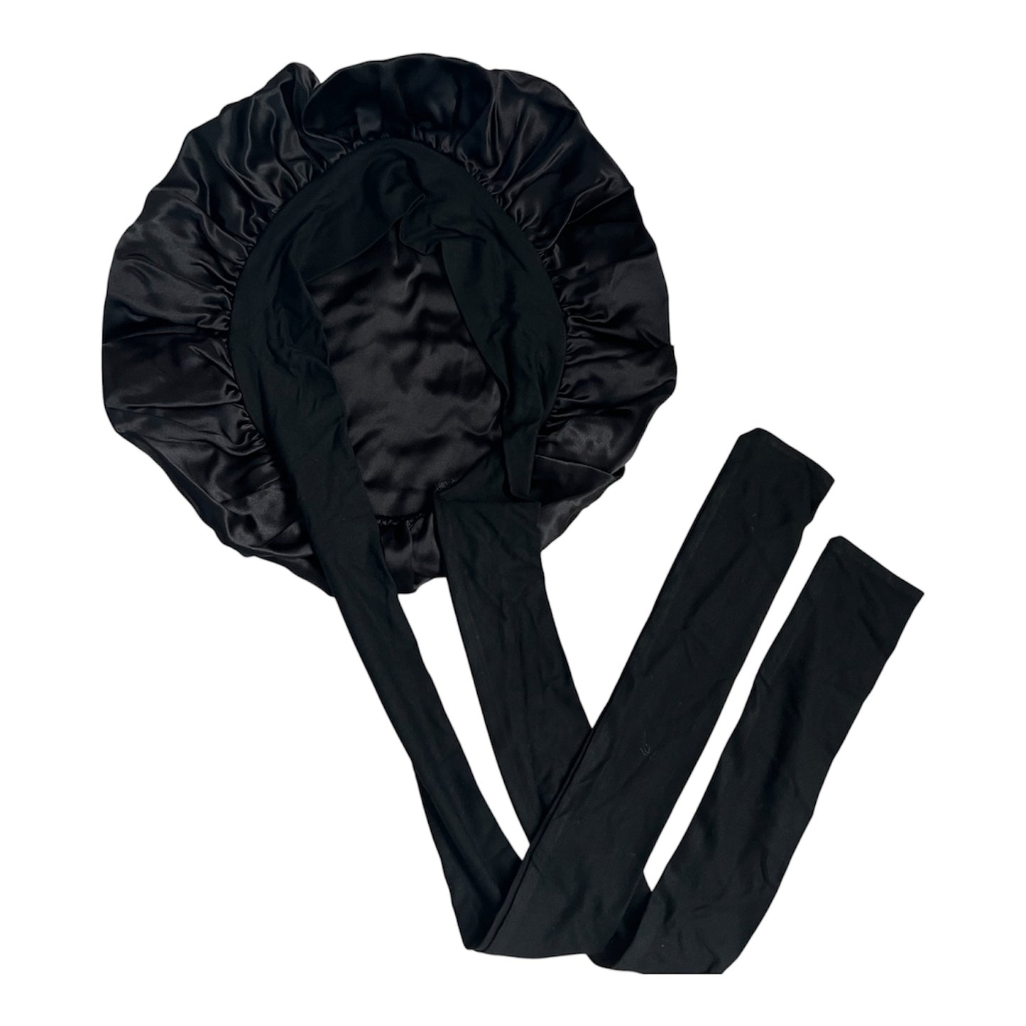 Black Silk Bonnet | Double Layer 22 Momme Mulberry Silk