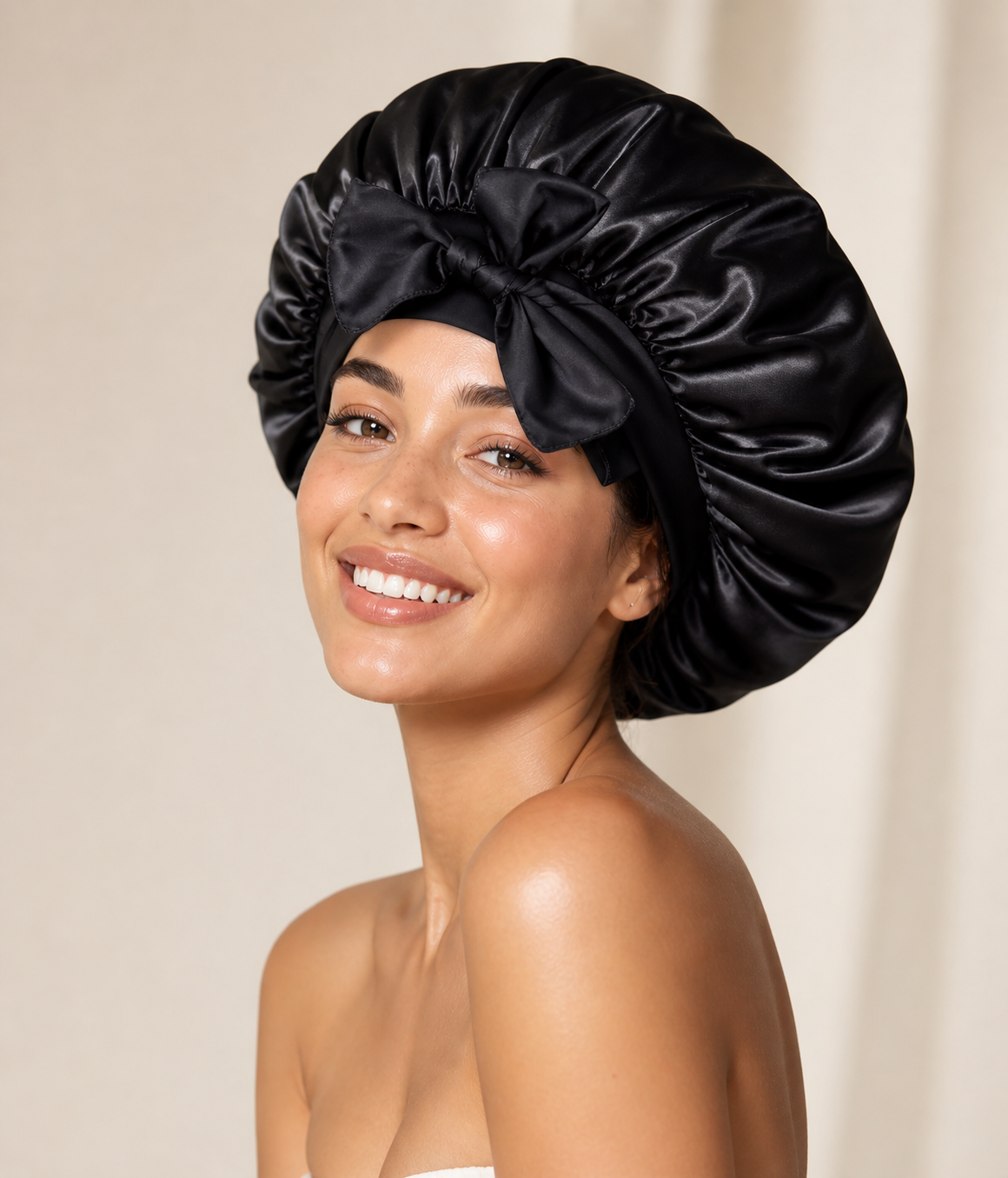 Mulberry Silk Bonnet - Black