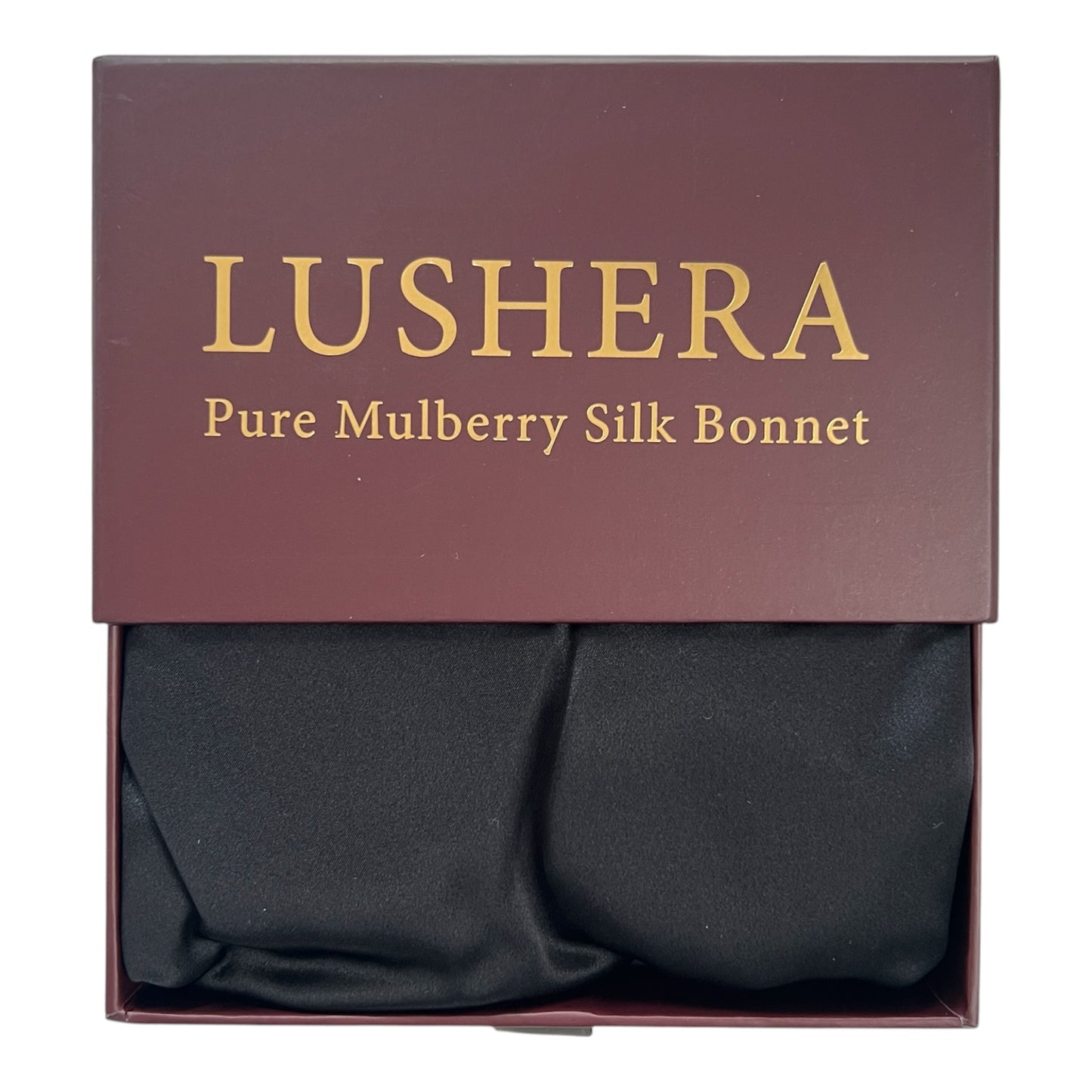 Black Silk Bonnet | Double Layer 22 Momme Mulberry Silk