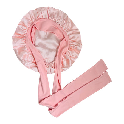 Pink Silk Bonnet | Double Layer 22 Momme Mulberry Silk