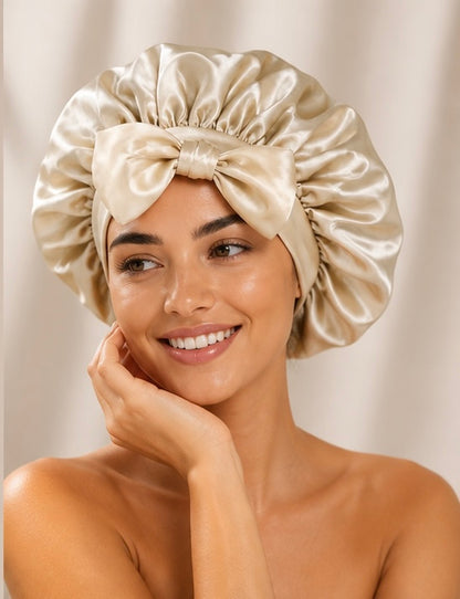 Mulberry Silk Bonnet - Champagne