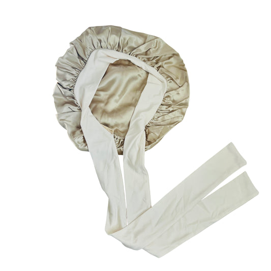 Champagne Silk Bonnet | Double Layer 22 Momme Mulberry Silk