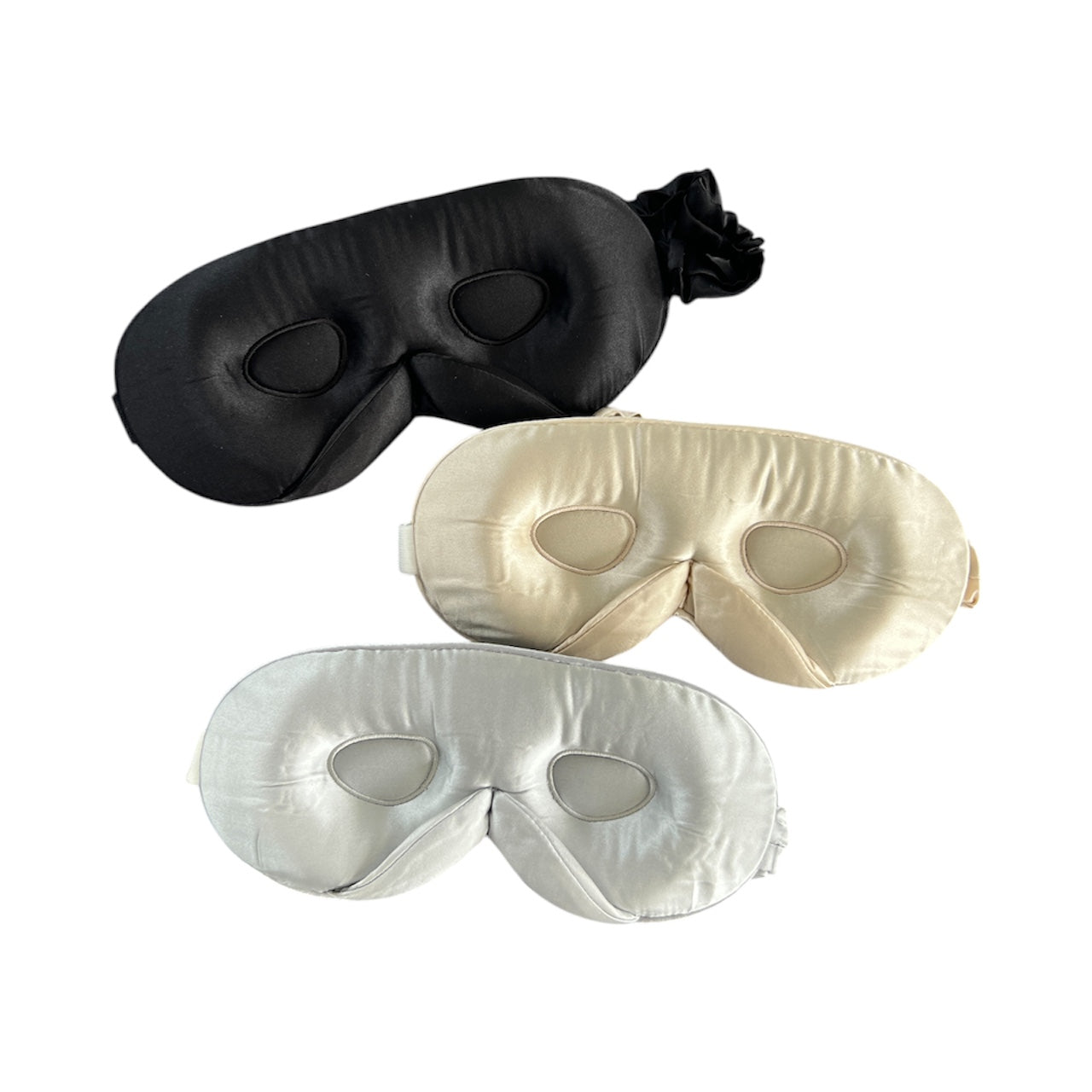 Mulberry Silk 3D Eye Mask - Champagne image 4